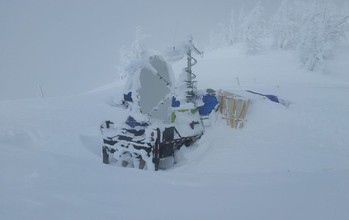 DOW6, one of the Doppler on Wheels deployed during SNOWIE, was often buried in snow.